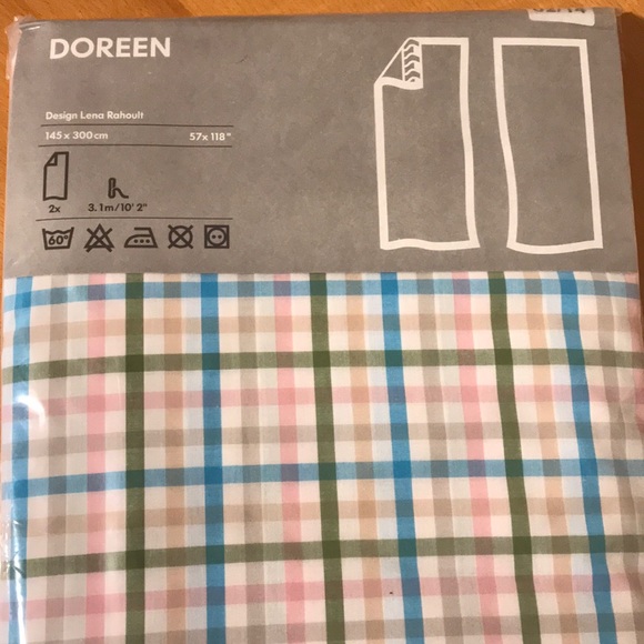 New IKEA bedroom curtain 100% cotton 145 x 300cm - Picture 2 of 4